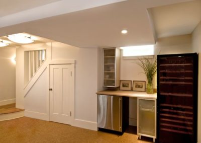 Basement renovation modern and practical design