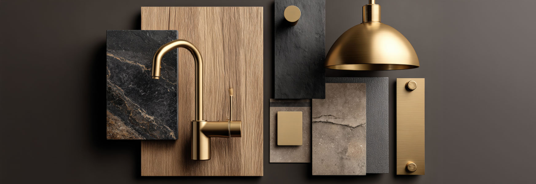 In-house interior design consultation by Magnum Construction Services showing designers reviewing wood and laminate samples for high-end home renovation projects in Vancouver.